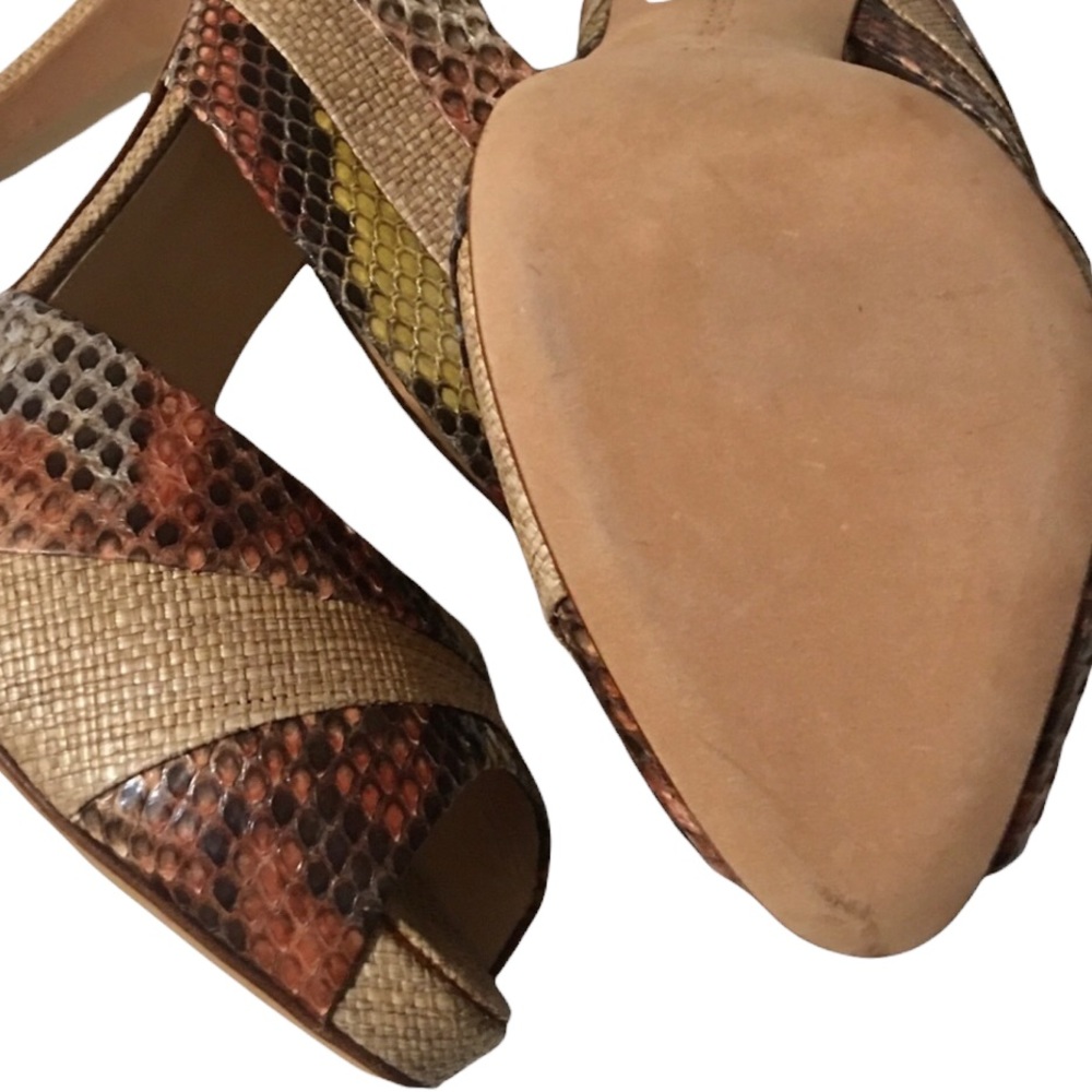 Alexandre Birman Python Exotic Multicolor Heels - image 4